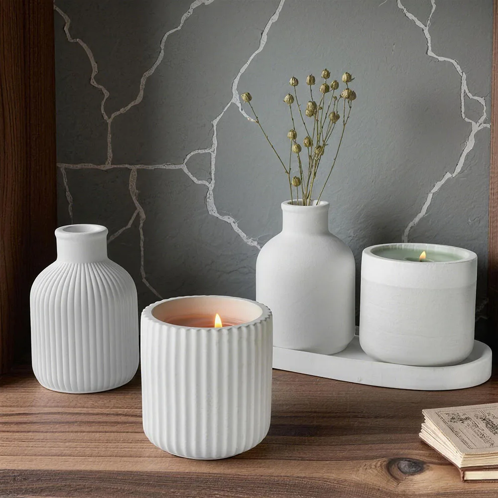Cement gypsum flower pot mold set Nordic style flower arrangement mold is suitable for cement, gypsum, resin production thumbnail 2