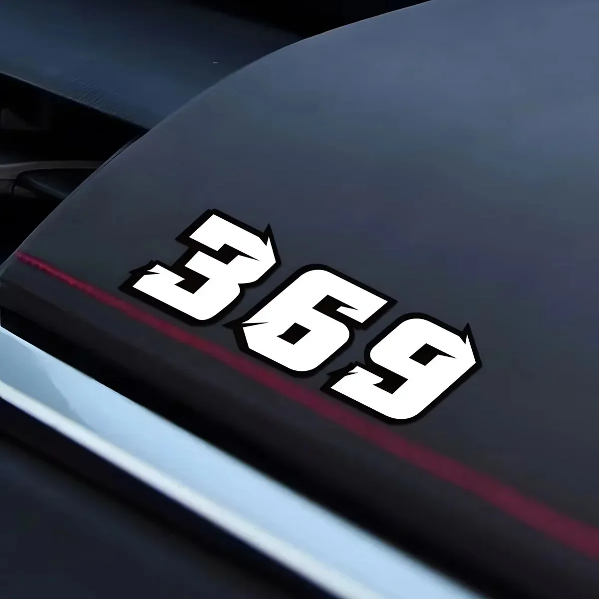 2PCS Motorcycle Racing Arabic Numbers Stickers DIY Refit Reflective Rainbow Sticker Number Helmet Car Styling 3D Decals thumbnail 2