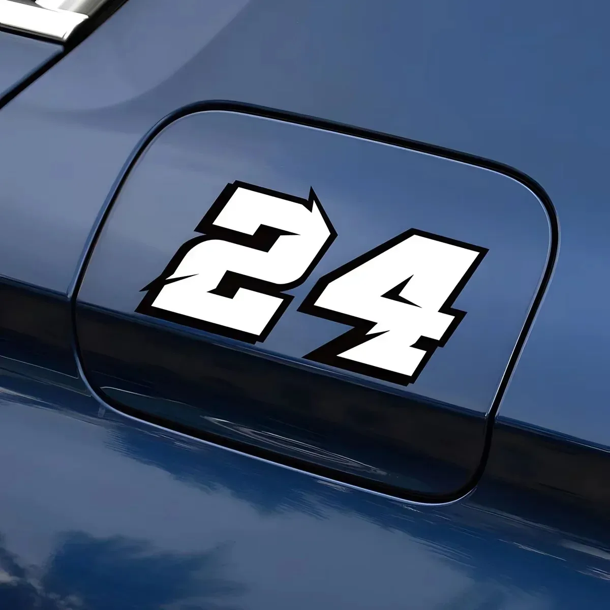 2PCS Motorcycle Racing Arabic Numbers Stickers DIY Refit Reflective Rainbow Sticker Number Helmet Car Styling 3D Decals thumbnail 5