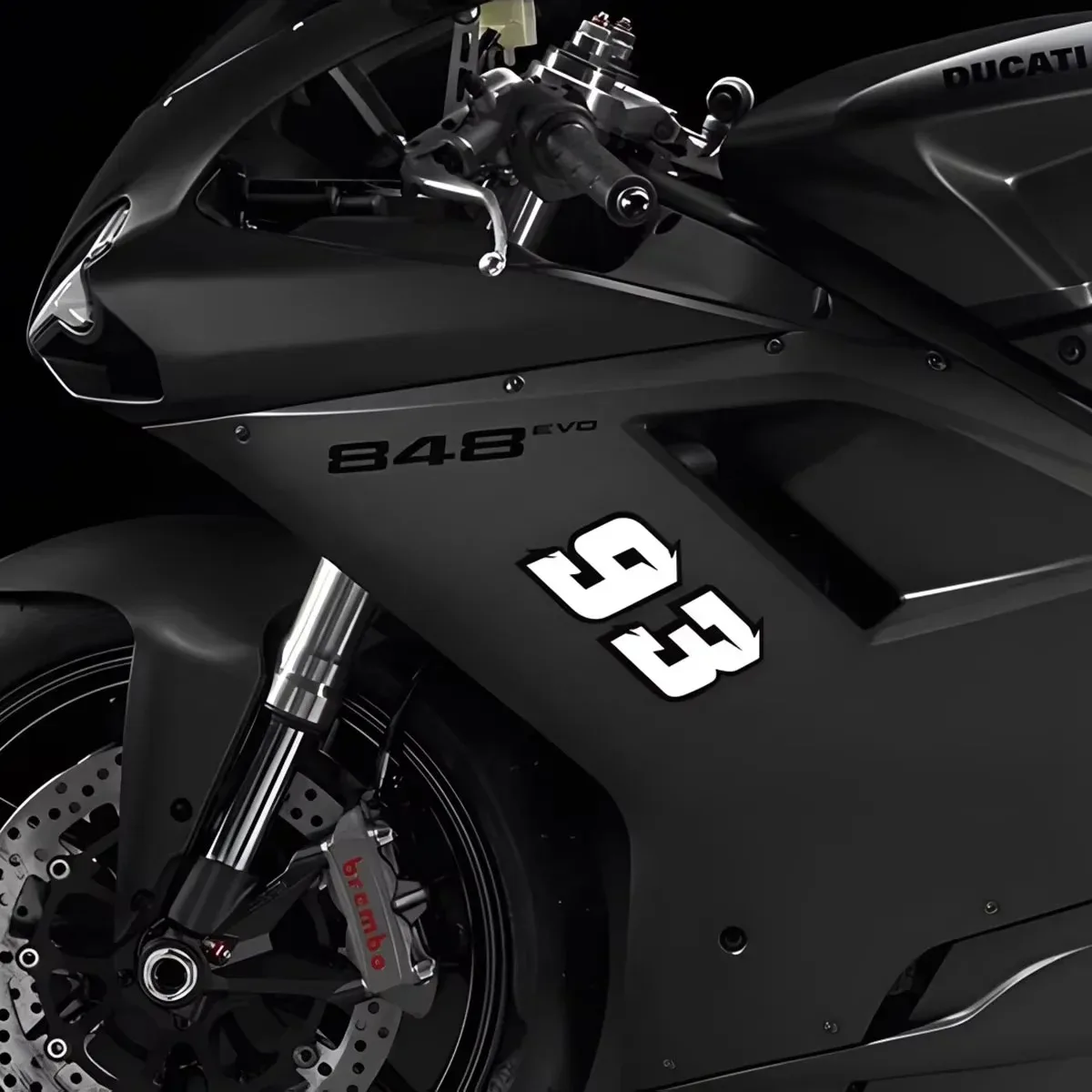 2PCS Motorcycle Racing Arabic Numbers Stickers DIY Refit Reflective Rainbow Sticker Number Helmet Car Styling 3D Decals thumbnail 4