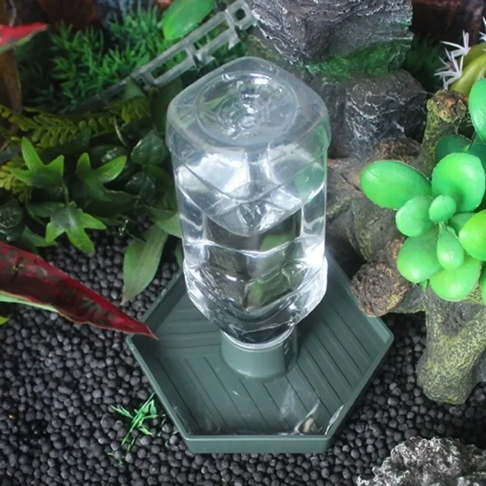 Turtle Food Bowl Anti-slip Reptiles Water Feeder Stable Plastic Automatic Water Dispenser Detachable Turtle Water Bowl Vivarium thumbnail 3