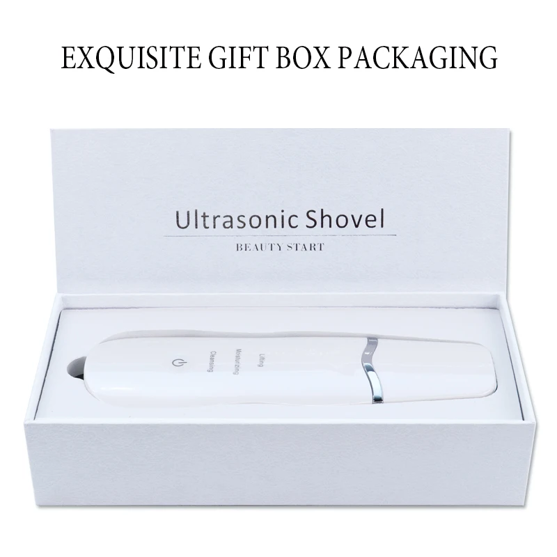 Ultrasonic Skin Scrubber Blackhead Remove Pores Deep Cleaning Peeling Sholve Portable Home Use Skin Care Beauty Device thumbnail 6