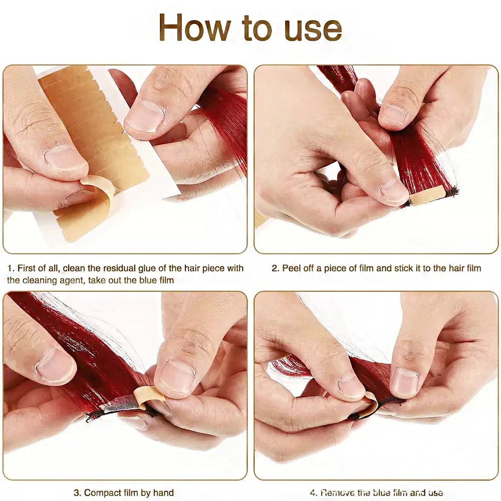 Hair System Tape Invisible Wig Glue Adhesive Materials Double Sided Tape For Lace Front Toupee 3/5/10Sheets Hair Extension Tape thumbnail 6