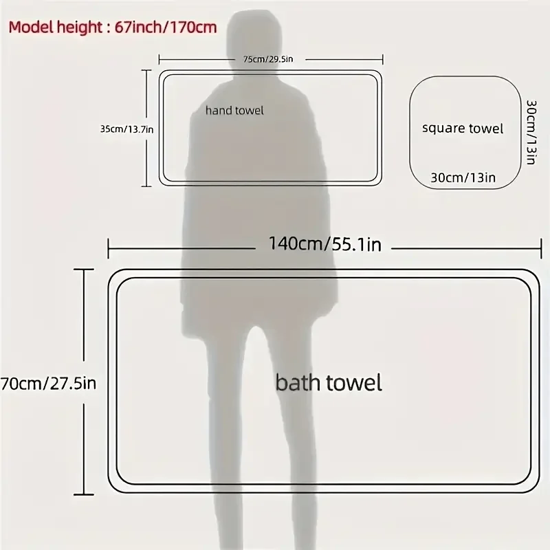 8pcs Coral Fleece Set: Towels, Washcloths, Bath Towels, Quick-Drying Striped Adult Face Towels for Bathrooms thumbnail 4