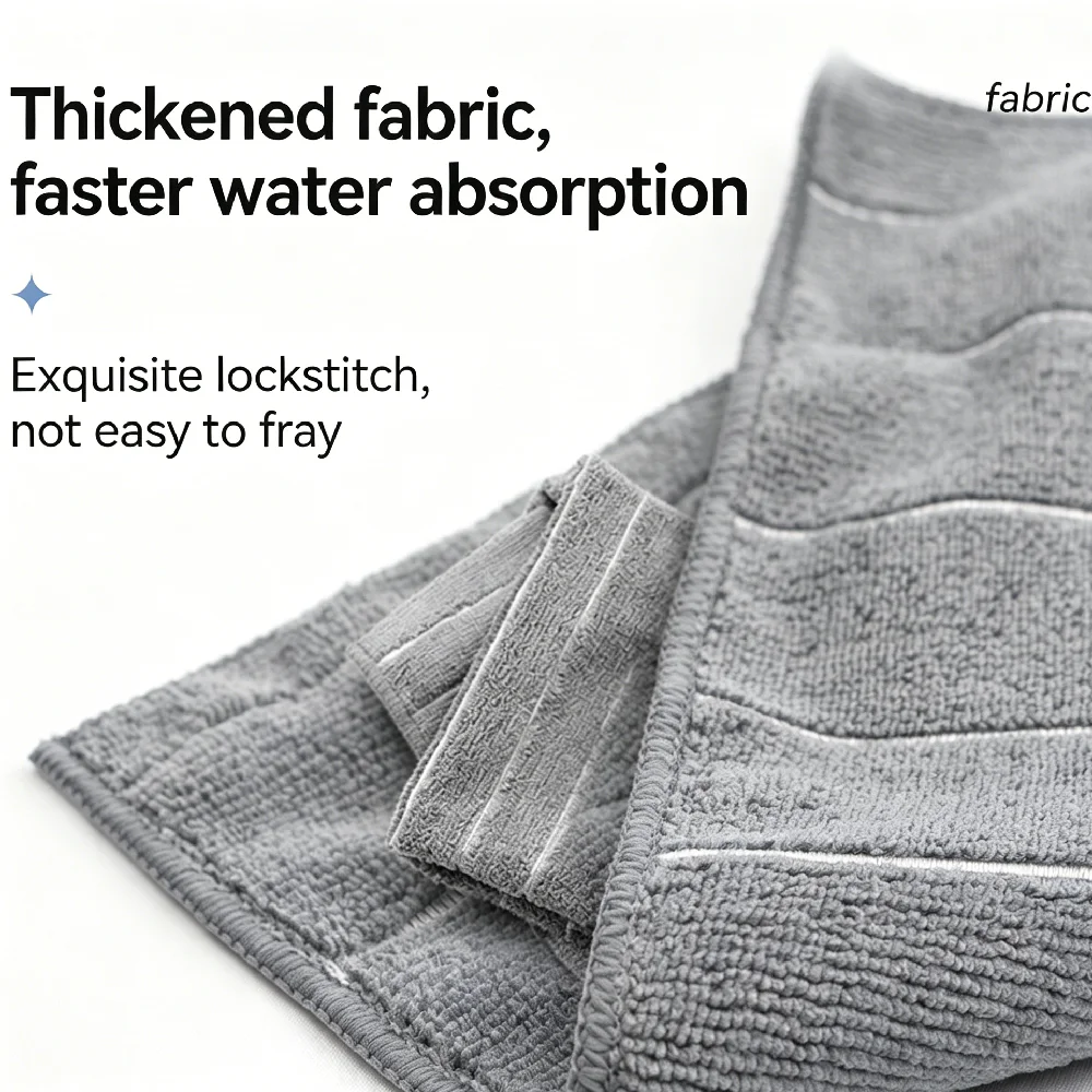 2/4/6/8Pcs Microfiber Cleaning Cloths 40*60cm Stripe Design, Lint-Free & Highly Absorbent Reusable, for Home Kitchen Living Room thumbnail 5