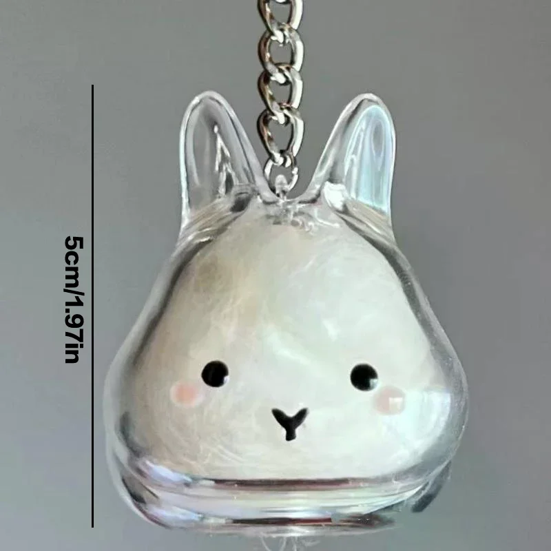 Rabbit Hair Keepsake Box Pendant Keychain Pet Memorial Collection Bag Decor Gift thumbnail 6