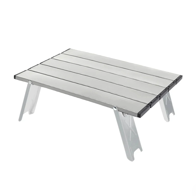 Aluminum Alloy Folding Roll Table, Lightweight Portable Outdoor Mini Table, Backpacking Camping Picnic BBQ Home Desk thumbnail 6