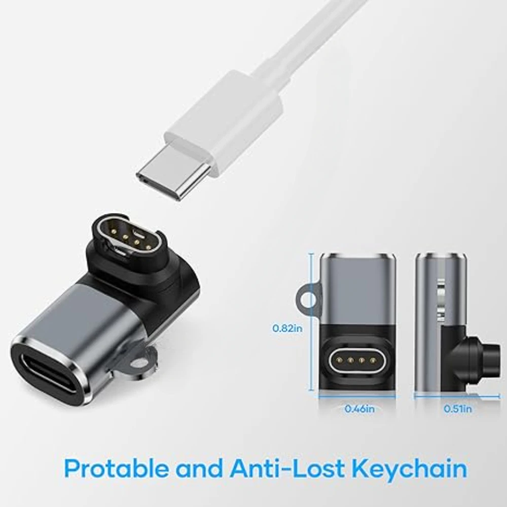 USB-C Charger Cable Adapter For Garmin Fenix 8 7 7S 7X 6S 6 Forerunner 955 965 970 740 instinct 3 2 2X 2S E Quatix Charging thumbnail 5