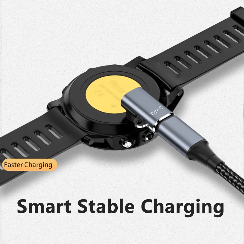 USB-C Charger Cable Adapter For Garmin Fenix 8 7 7S 7X 6S 6 Forerunner 955 965 970 740 instinct 3 2 2X 2S E Quatix Charging thumbnail 3