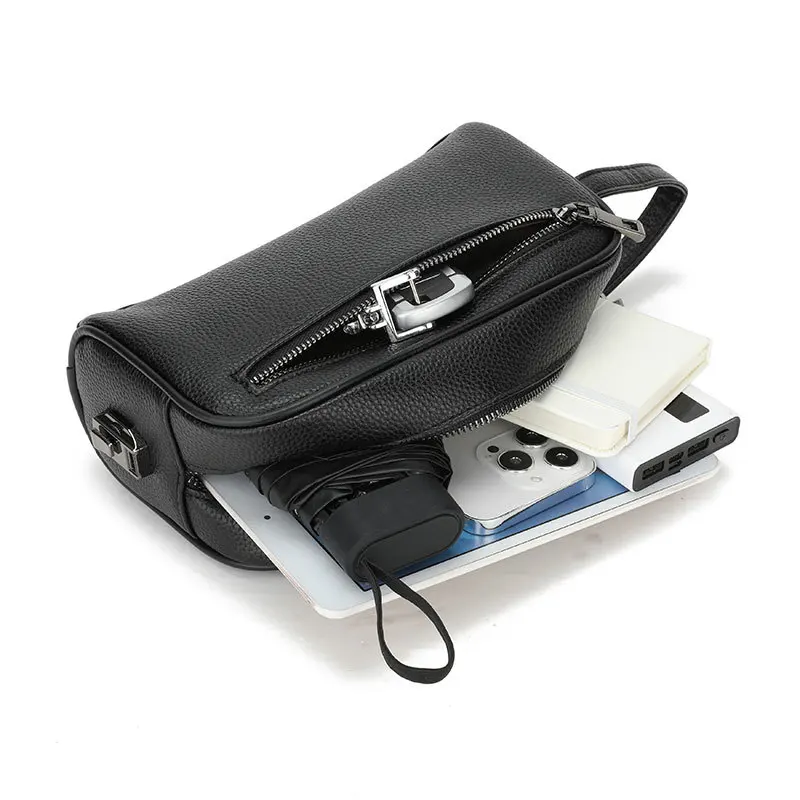 Large Capacity Men's Clutch Bag Business Travel Wallet with Password Lock Mobile Phone Bag Waterproof Anti-Theft Storage Bag thumbnail 4