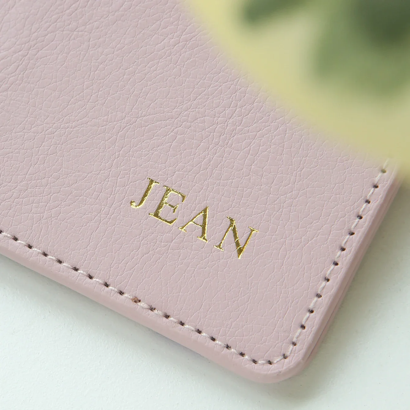 Personalized Name Passport Holder Customized Monogram Texture Faux Leather Passport Cover Custom Classical Gift for Friends thumbnail 6