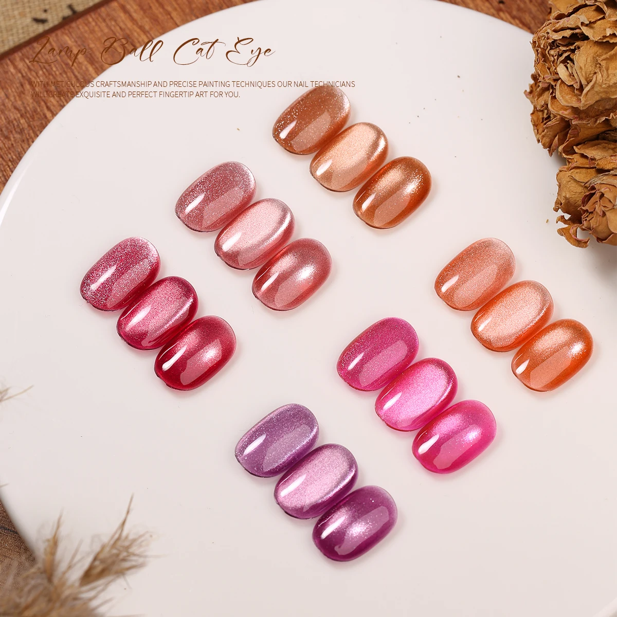 Mocmaki White Moonlight Nail Cat's Eye Gel Magnetic Satin Gel Polish 9-Colors Soak Off Glitter Phototherapy Manicure Varnish thumbnail 4