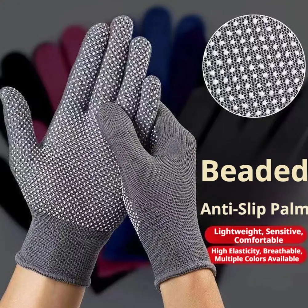 10 Pairs Anti-Slip Work Gloves Nylon Breathable PVC Dotted Palm Safety Protective Mittens For Gardening Warehouse Cleaning thumbnail 6