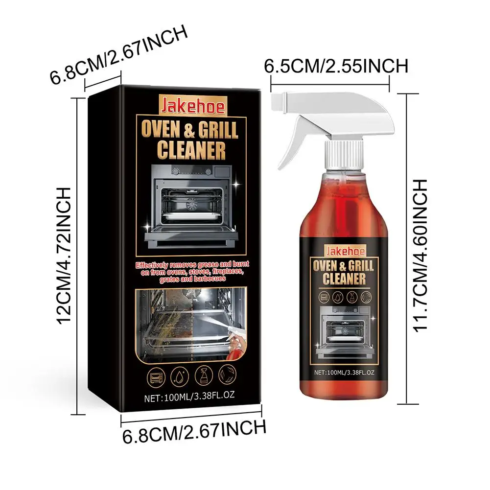 1/2/3pcs Ovens Cleaning Foam Spray Strong Kitchen Remove Grill Stove Oil Stains All Purpose Cleaner for Kitchen Appliances House thumbnail 6