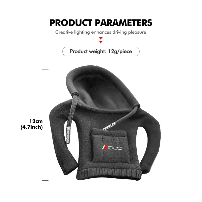 Car Hoodie Gear Shift Multi Color Fashion Protective Cover For Fiat For 500 595 500 695 500C 5CC 695C thumbnail 6