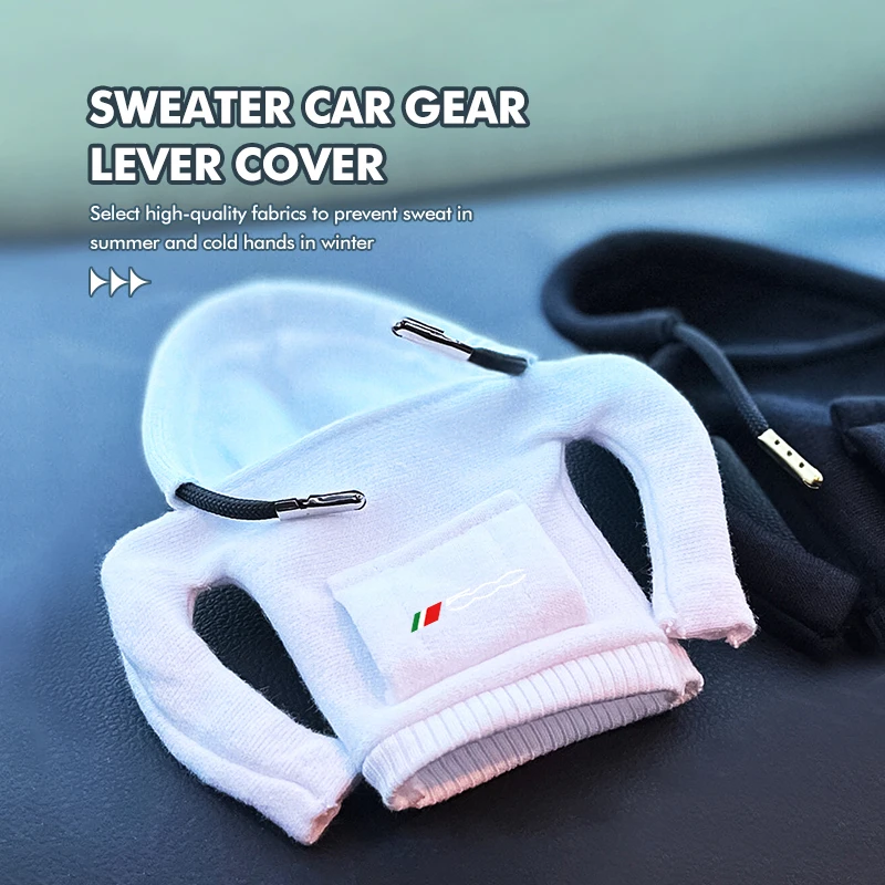 Car Hoodie Gear Shift Multi Color Fashion Protective Cover For Fiat For 500 595 500 695 500C 5CC 695C thumbnail 2