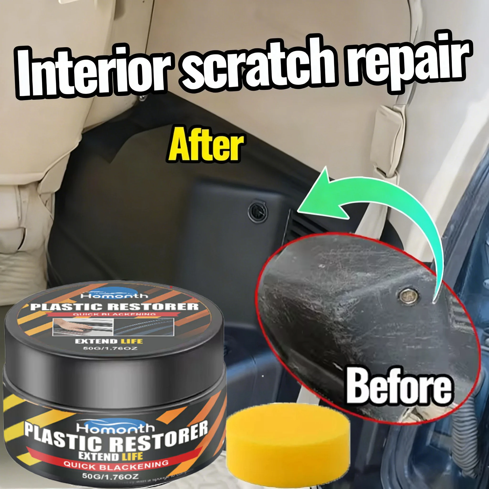 Scratch Repair, Car Interior Cleaner, Plastics Renovator thumbnail 5
