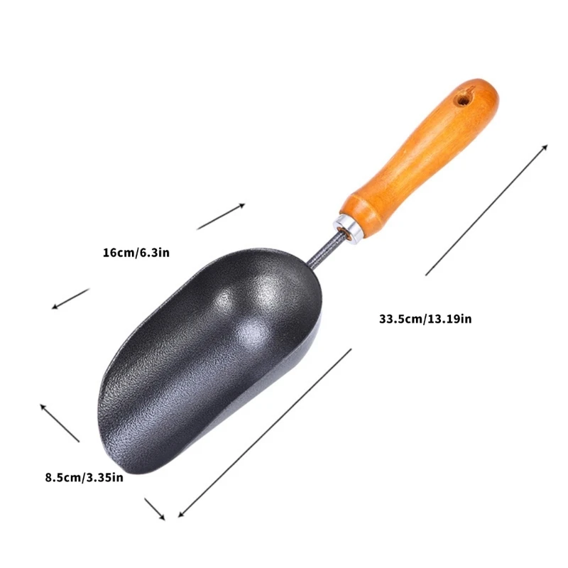 Professional Garden Trowel Ergonomic Garden Shovel Metal and Build for Soil Cultivation Container Care thumbnail 5