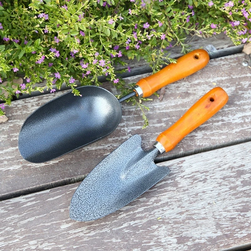 Professional Garden Trowel Ergonomic Garden Shovel Metal and Build for Soil Cultivation Container Care thumbnail 6