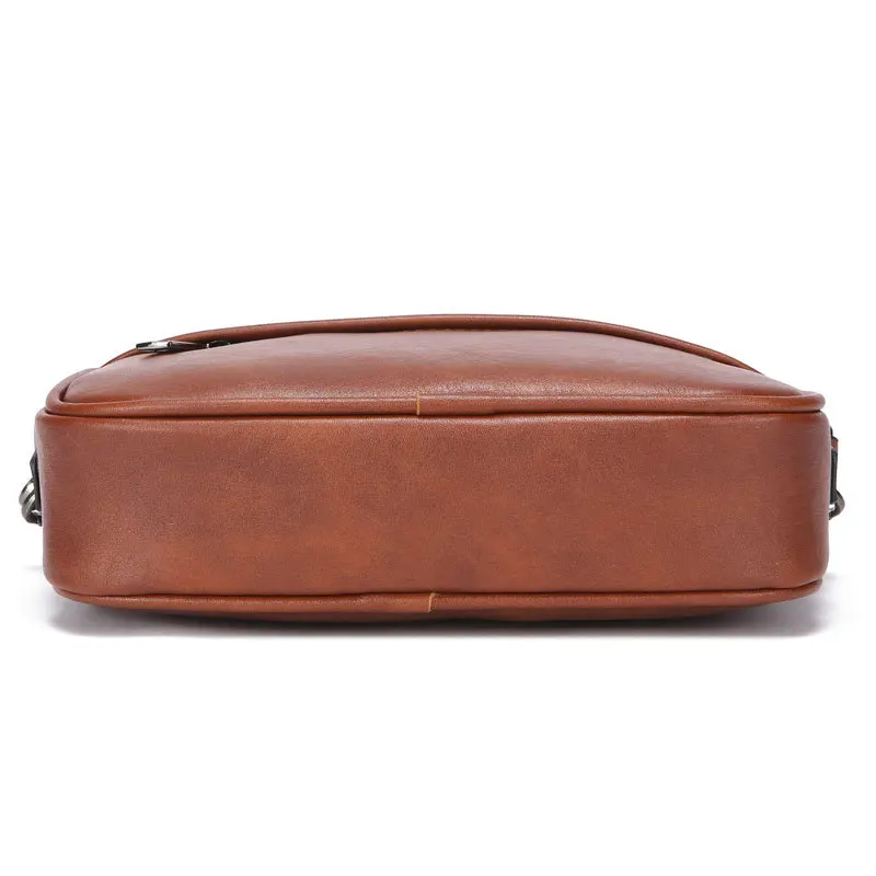 Men's Fashion Business Leather Clutch Bag Waterproof Anti-Theft Storage Shoulder Crossbody Small Square Bag Elite Style thumbnail 4