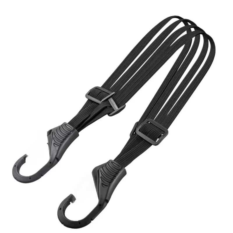 Motorcycle Luggage Strap Universal Elastic Suitcase with Safety Hook-Versatile Helmet Mesh Gear Transport Durable Sleek