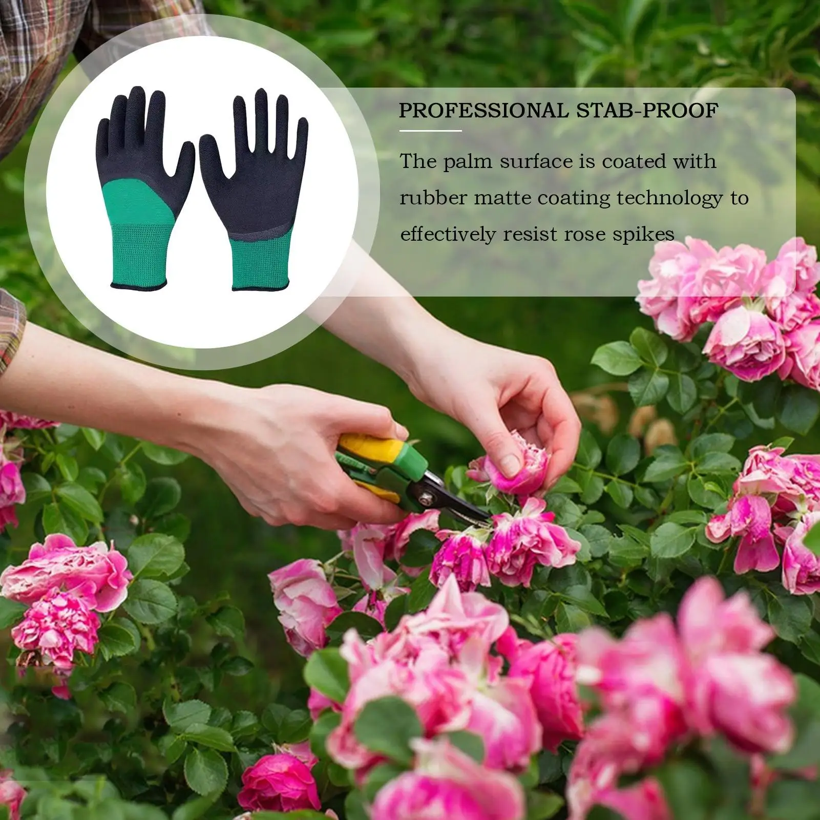 Gardening Gloves Thorn Proof Work Garden Gloves Garden Gloves Waterproof for Cactus Rose and Blackberrys for Women/Men thumbnail 2