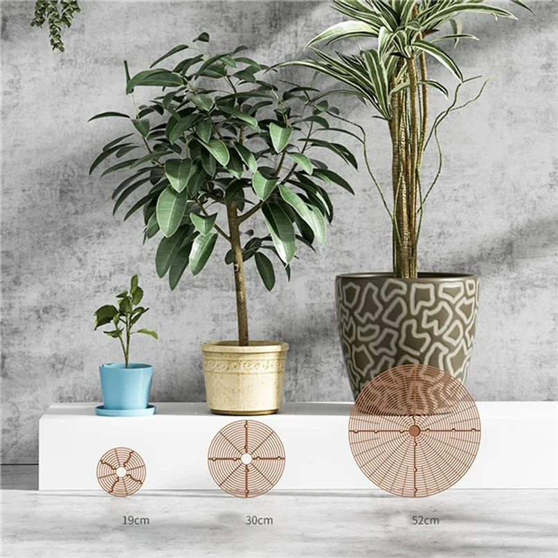 1PC Plant Pot Soil Guard With Nails Plant Pot Grid Flower Pot Cover Baby Safety Mouse Garden Home Plant Protector Repel Cats thumbnail 3
