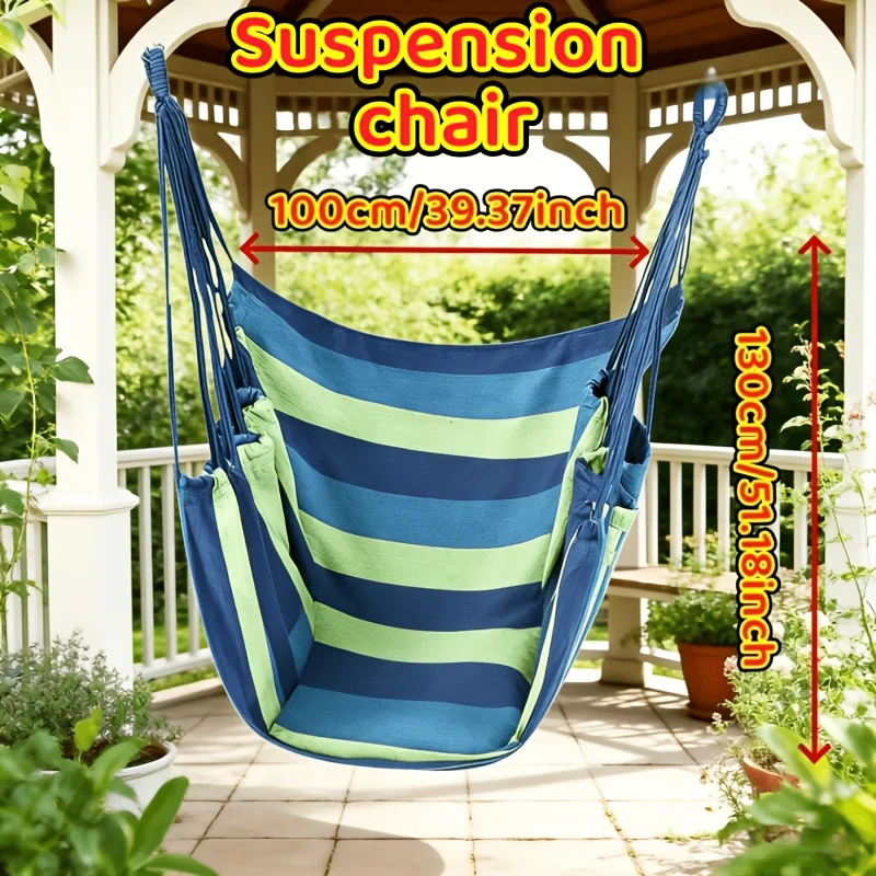 1pc Courtyard Leisure Gazebo Hanging Chair, Outdoor Hammock, Suitable for Outdoor Leisure Use Courtyard Chair, Park Chair thumbnail 2