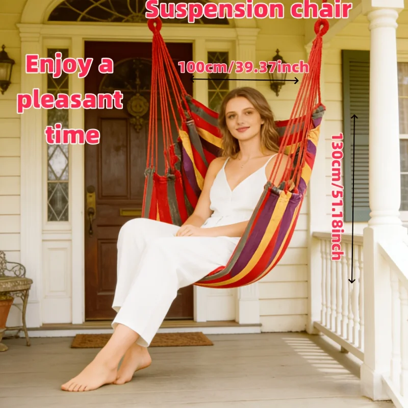 1pc Courtyard Leisure Gazebo Hanging Chair, Outdoor Hammock, Suitable for Outdoor Leisure Use Courtyard Chair, Park Chair thumbnail 6