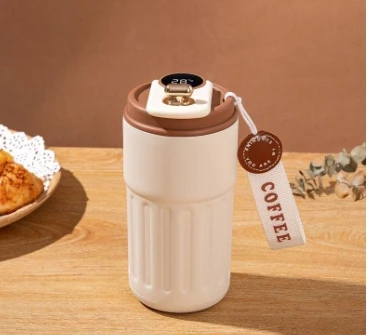 Hot Coffee Stainless Steel Thermos, Thermal Insulated Flask Mug for Travel Kitchen Dining Home Garden Drinkware
