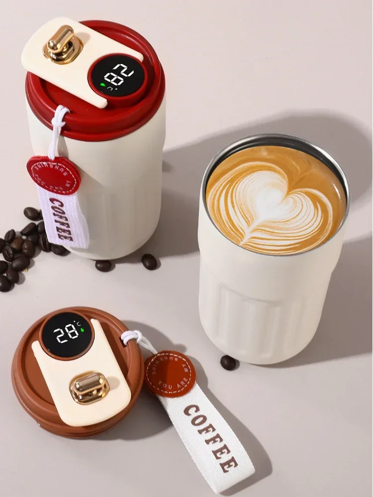 Hot Coffee Stainless Steel Thermos, Thermal Insulated Flask Mug for Travel Kitchen Dining Home Garden Drinkware thumbnail 6