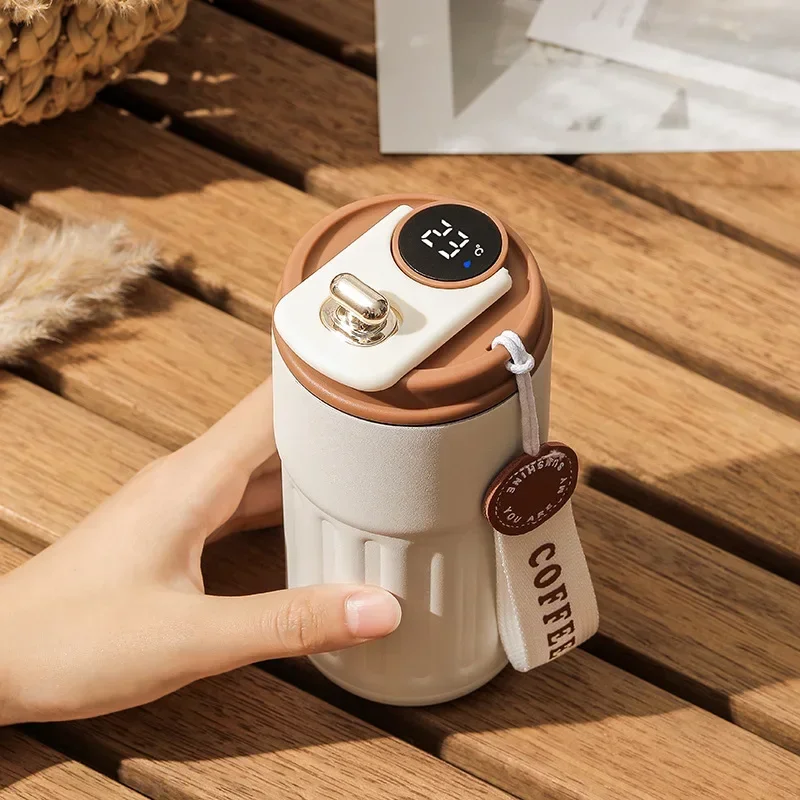 Hot Coffee Stainless Steel Thermos, Thermal Insulated Flask Mug for Travel Kitchen Dining Home Garden Drinkware thumbnail 5