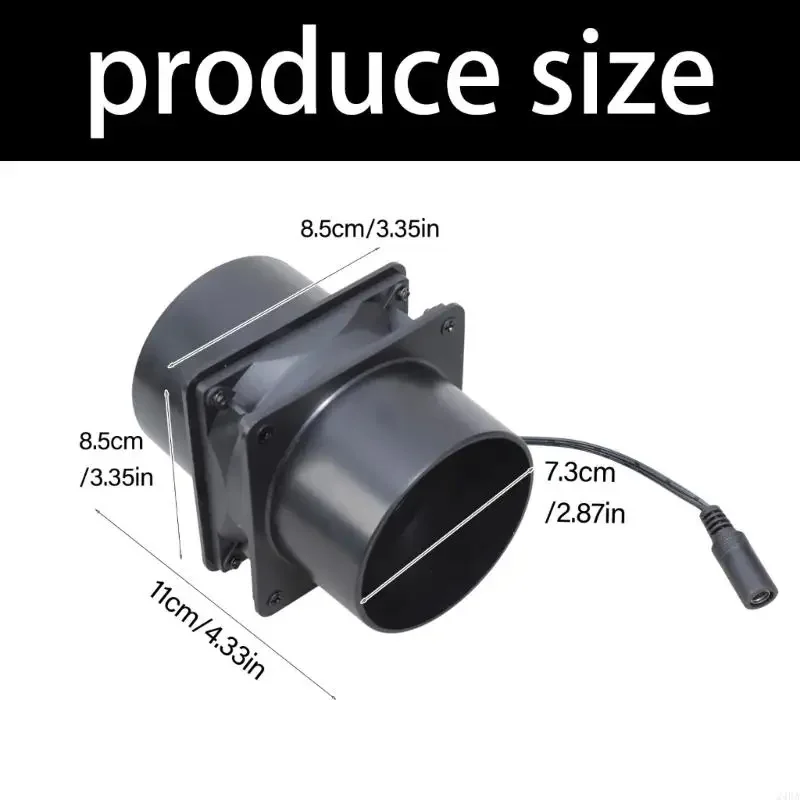 Quiet 4500RPM Air Blower Exhaust Fan For Plant Tent And Workshop Ventilation thumbnail 6