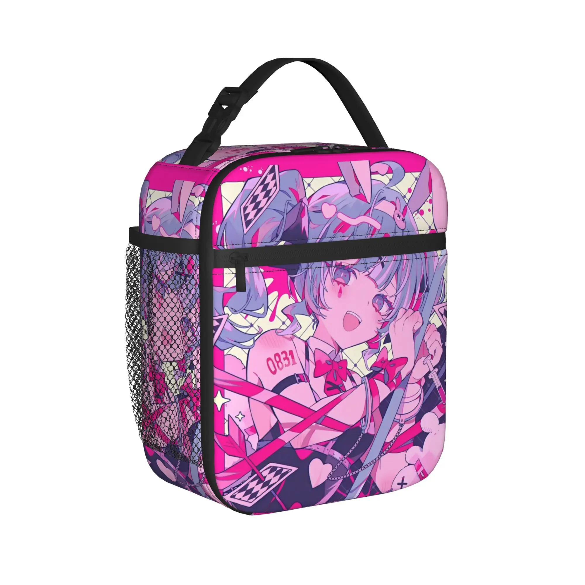 Hatsune Miku  Insulated Lunch Bag Thermal Bag Reusable,Lunch Container Vocaloid Girl Anime  Leakproof Tote Lunch Box Bento Pouch thumbnail 2