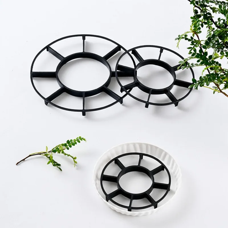 Plant Saucer Flower Pot Bracket Plastic Drainage Rack Stand Planters Support  for Prevent Rot and Damage on Patio and Deck thumbnail 5