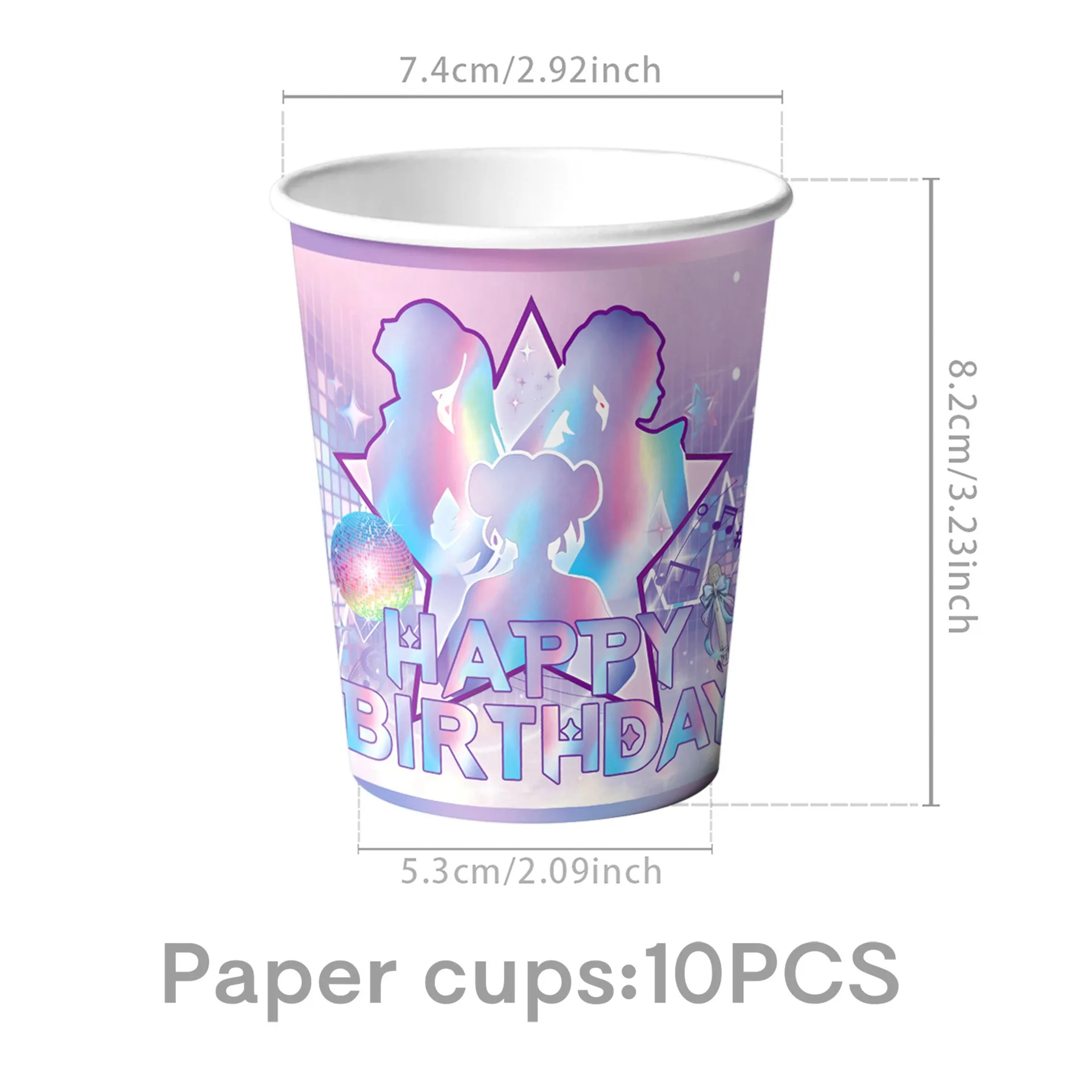 Kpop Popular Disposable Party Tableware Set Girls Birthday Party Supplies Party Decorations Banner Kids Favors Boys Gifts thumbnail 2