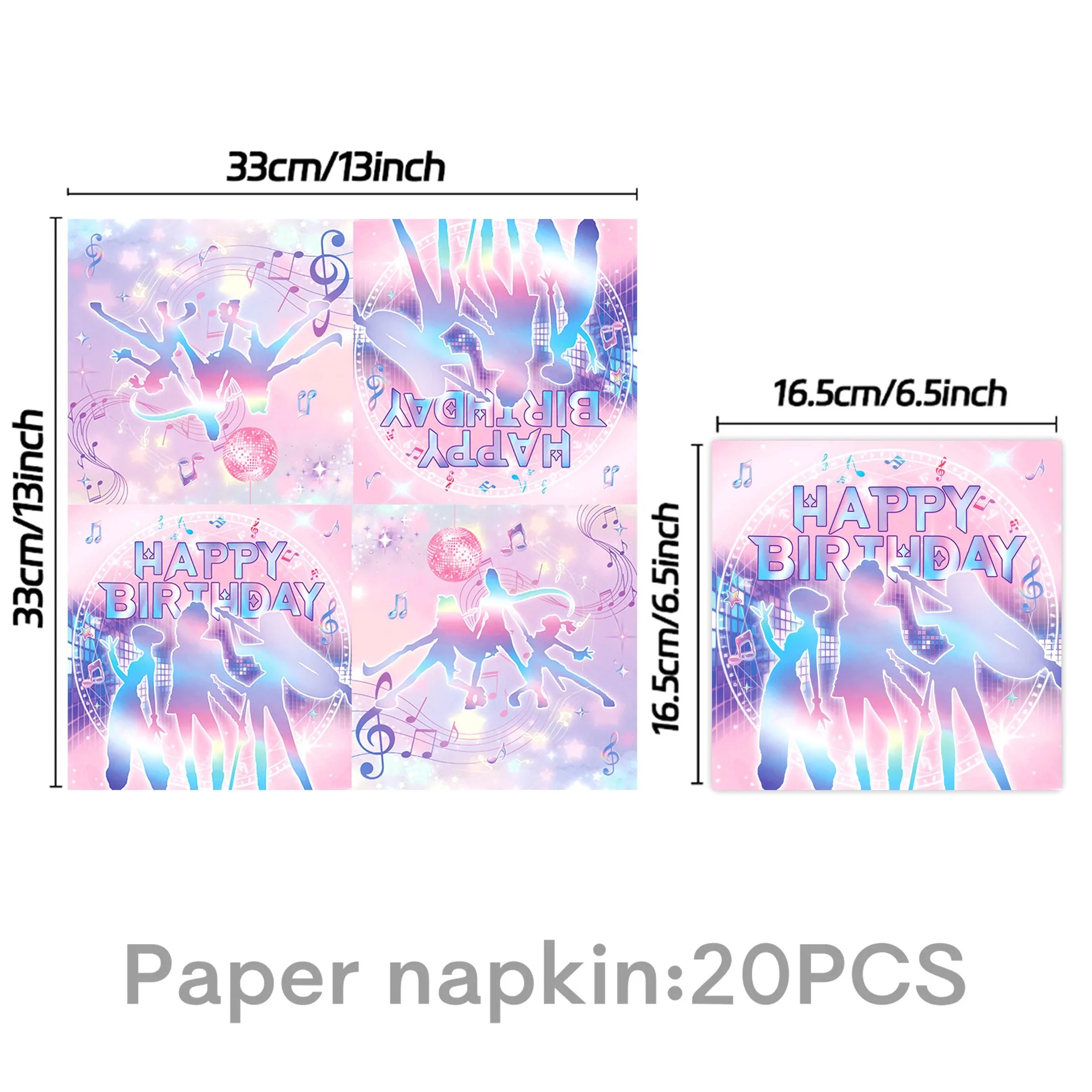 Kpop Popular Disposable Party Tableware Set Girls Birthday Party Supplies Party Decorations Banner Kids Favors Boys Gifts thumbnail 5