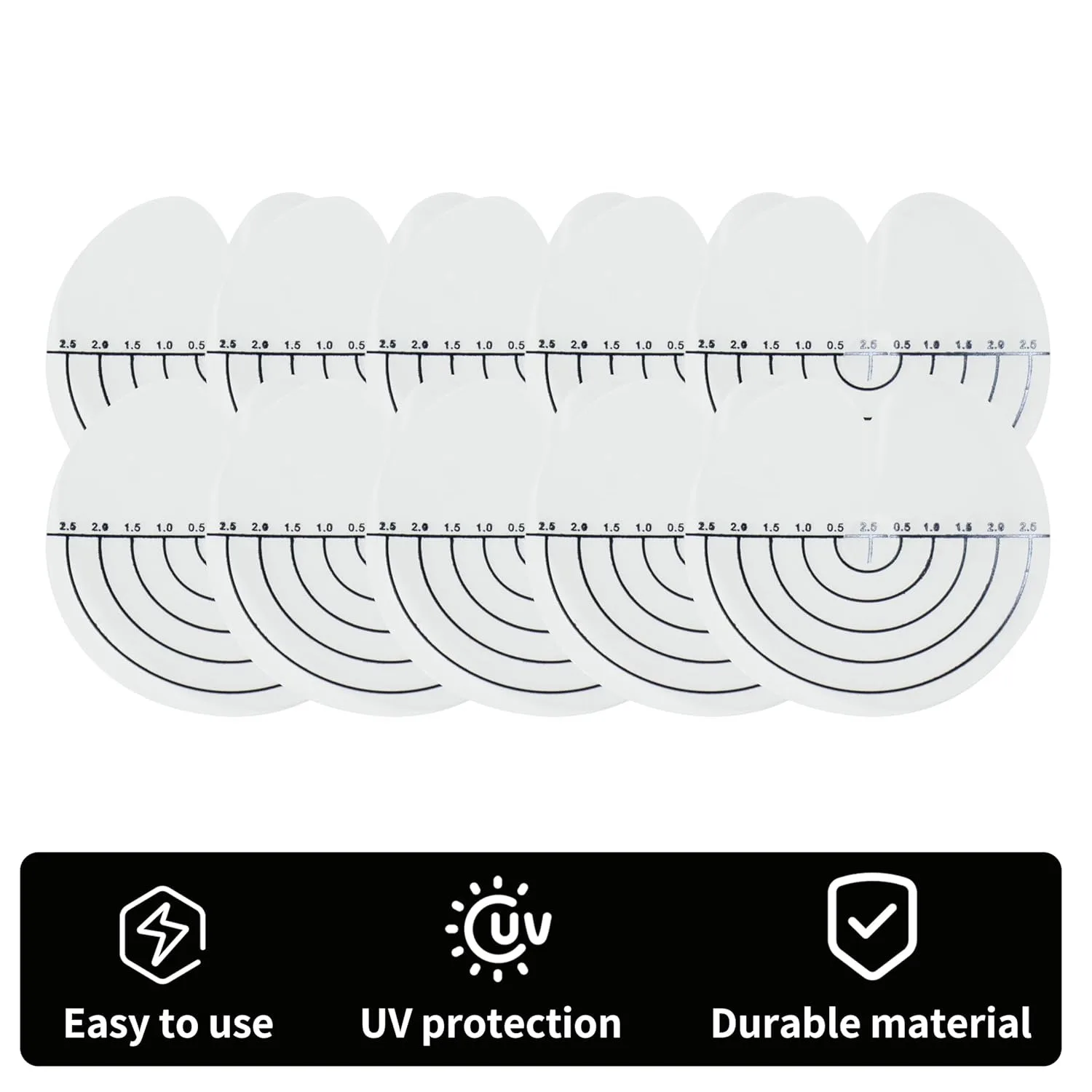 10 Pieces Hair Extension Wig Tools Round Heat Protector for Hair Extensions High Quality Clear Fusion Adhesive Protector thumbnail 4