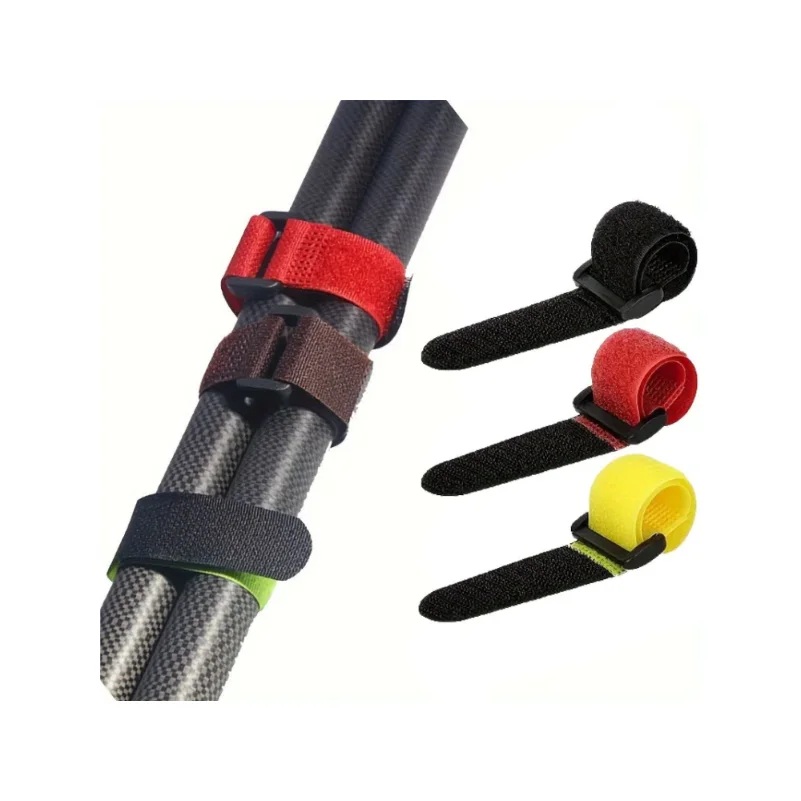 10pcs/set Reusable Fishing Rod Tie Holder Strap Hook Loop Ties Belt Fishing Rod Strapping Wrap Band Outdoor Fish Tool thumbnail 2