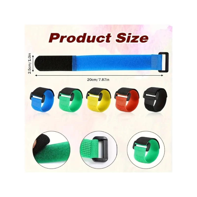 10pcs/set Reusable Fishing Rod Tie Holder Strap Hook Loop Ties Belt Fishing Rod Strapping Wrap Band Outdoor Fish Tool thumbnail 6
