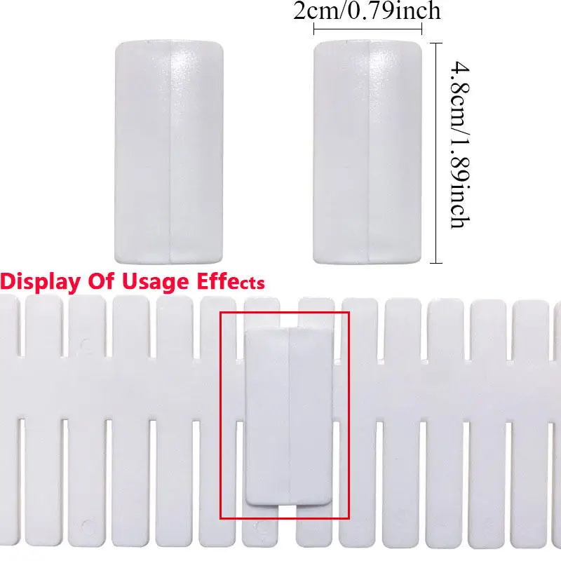 10Pcs/Lot Extension Accessories Partition Drawer Buckle Fixed Clip Drawer DIY Storage Clapboard Divider Sock Underwear Organizer thumbnail 3