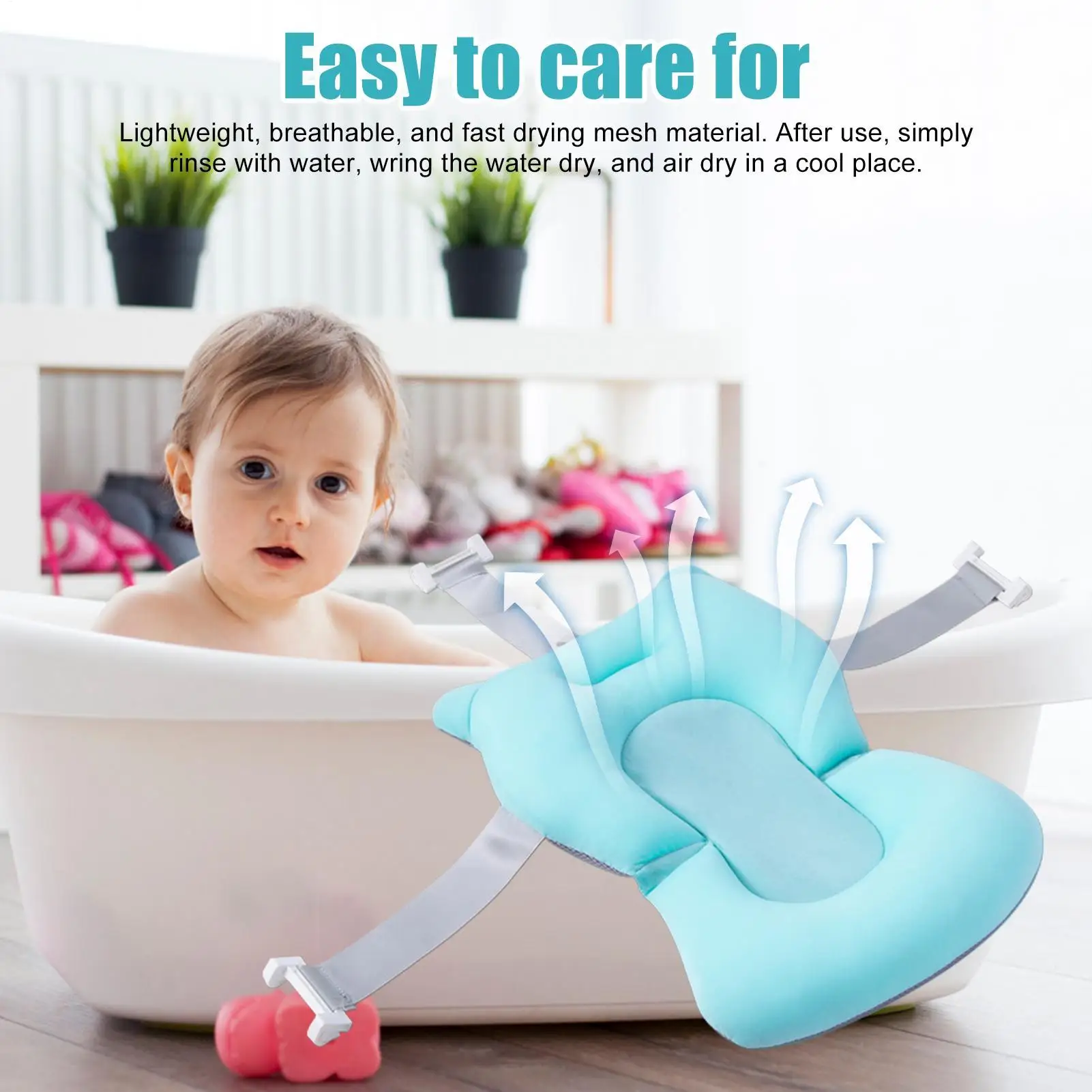 Baby Bath Cushion Pad Anti-skid Support Pillow Infant Bath Supporter Newborns Support Seat Mat For Bathtub Baby Care thumbnail 4