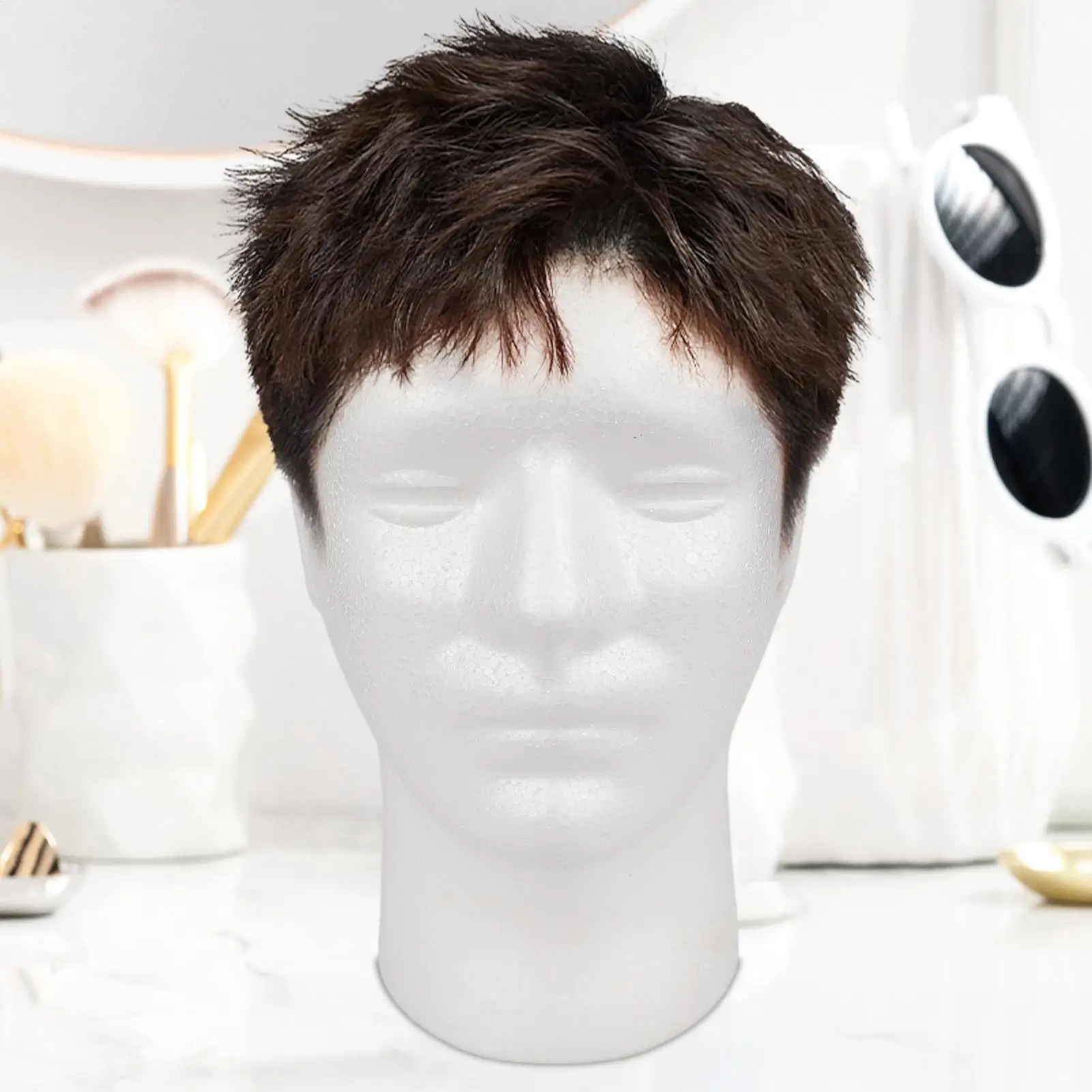 Wig Head Foam Headpiece Display Accessories Hair Accessory Display Head for Hairstylists Students Salon Home Cosplay Enthusiasts thumbnail 3