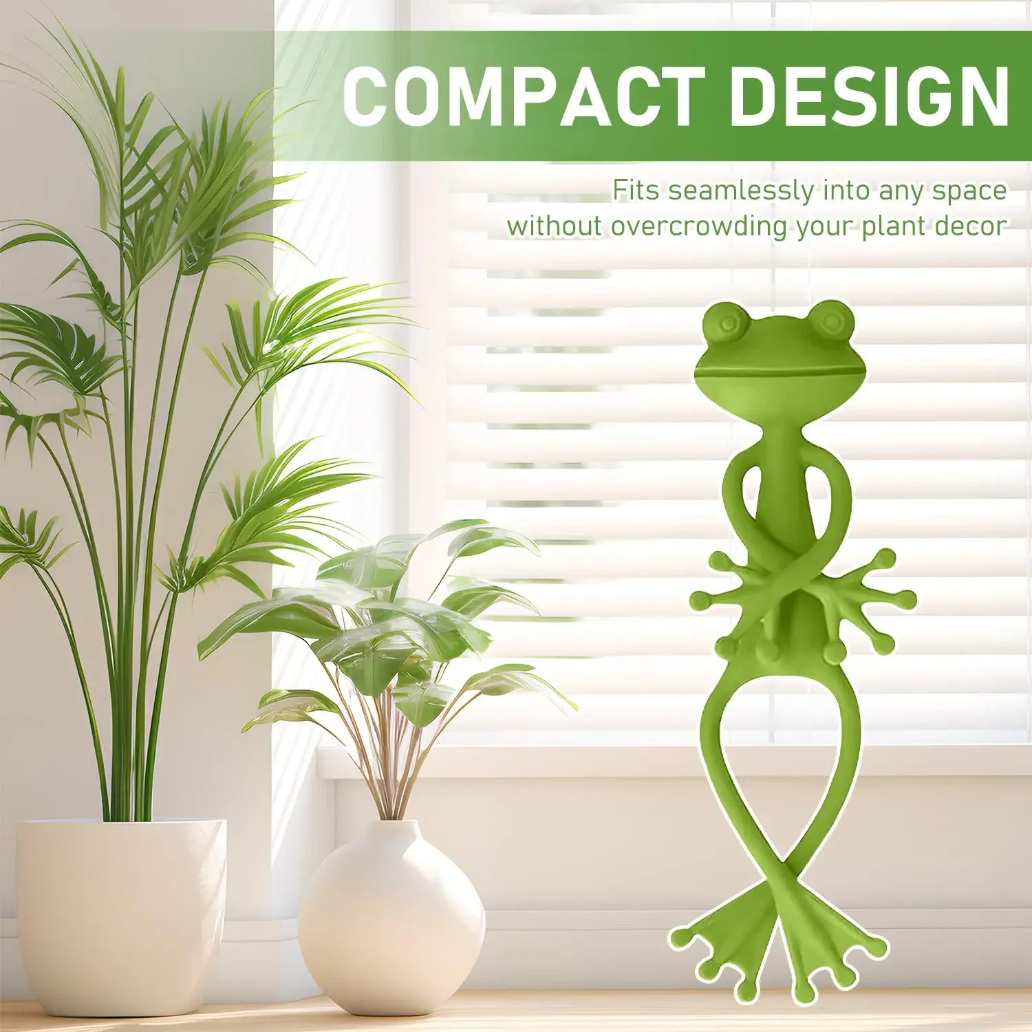 1/2/5/12PCS Frog Plant Stand Tomato Plant Support for Plants Adjustable Flexible ClipPlant Climbing Fixture Clips Garden Supplie thumbnail 2