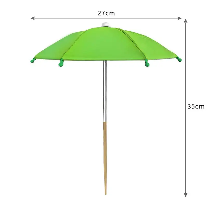 Round Garden Plant Umbrellas Adjustable Height Waterproof For Outdoor Courtyards Backyard Parasol Plant Sun Protecting thumbnail 6