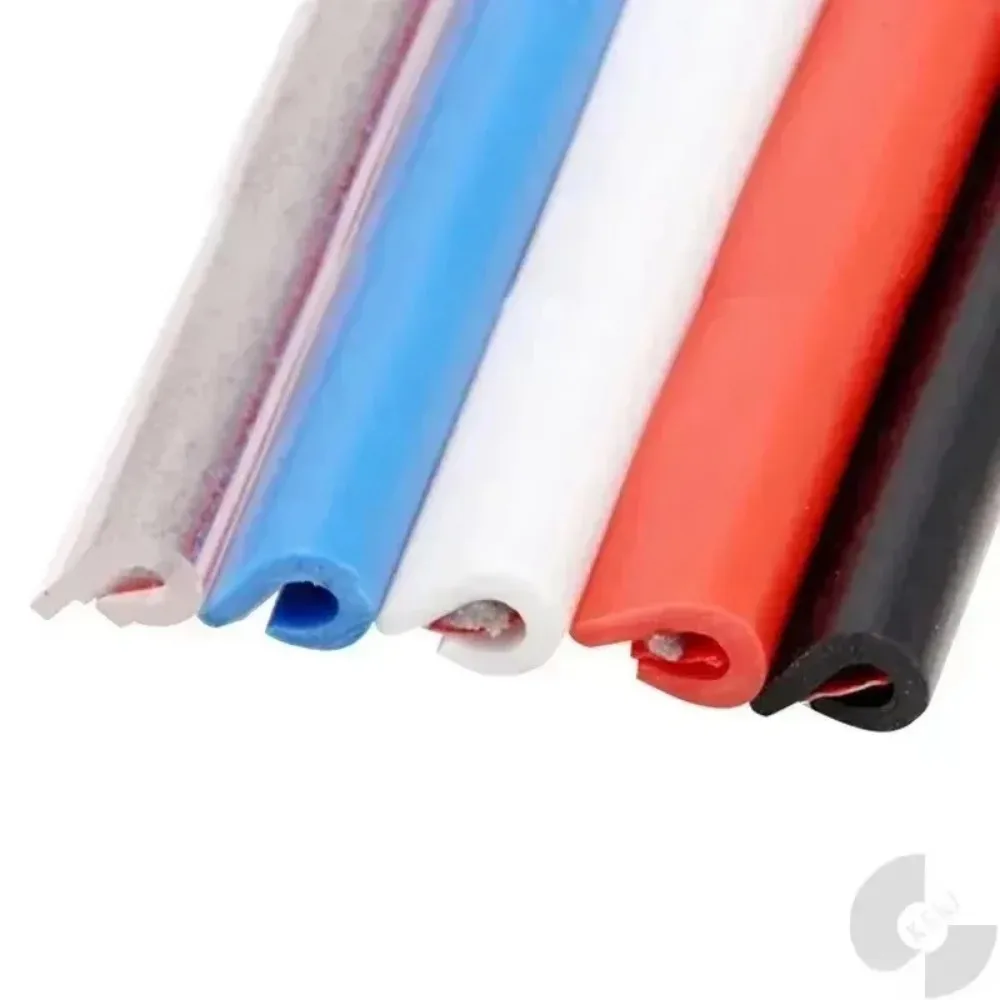 New 5M Car Door Edge Scratch Protector Strip Auto U Type Rubber Moulding Trim Protection Side Adhesive Sealing Guard Sticker thumbnail 4
