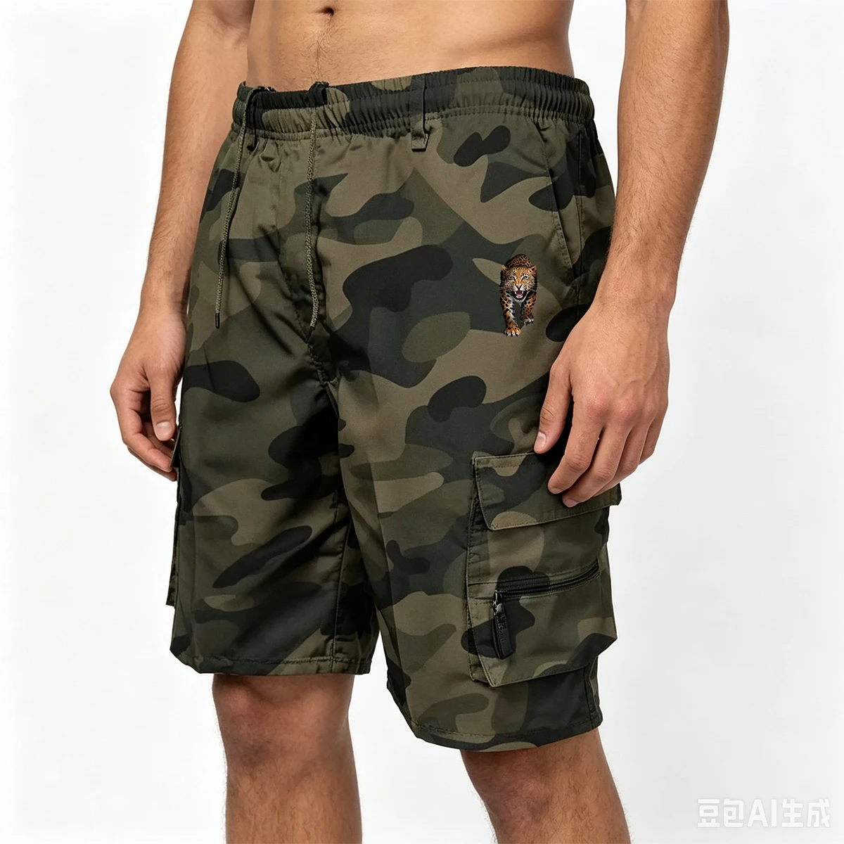 Men's Tactical Cargo Shorts Fashion Pocket Military Shorts Summer Camouflage Jogging Sports Casual Male Work Hiking Short Pants
