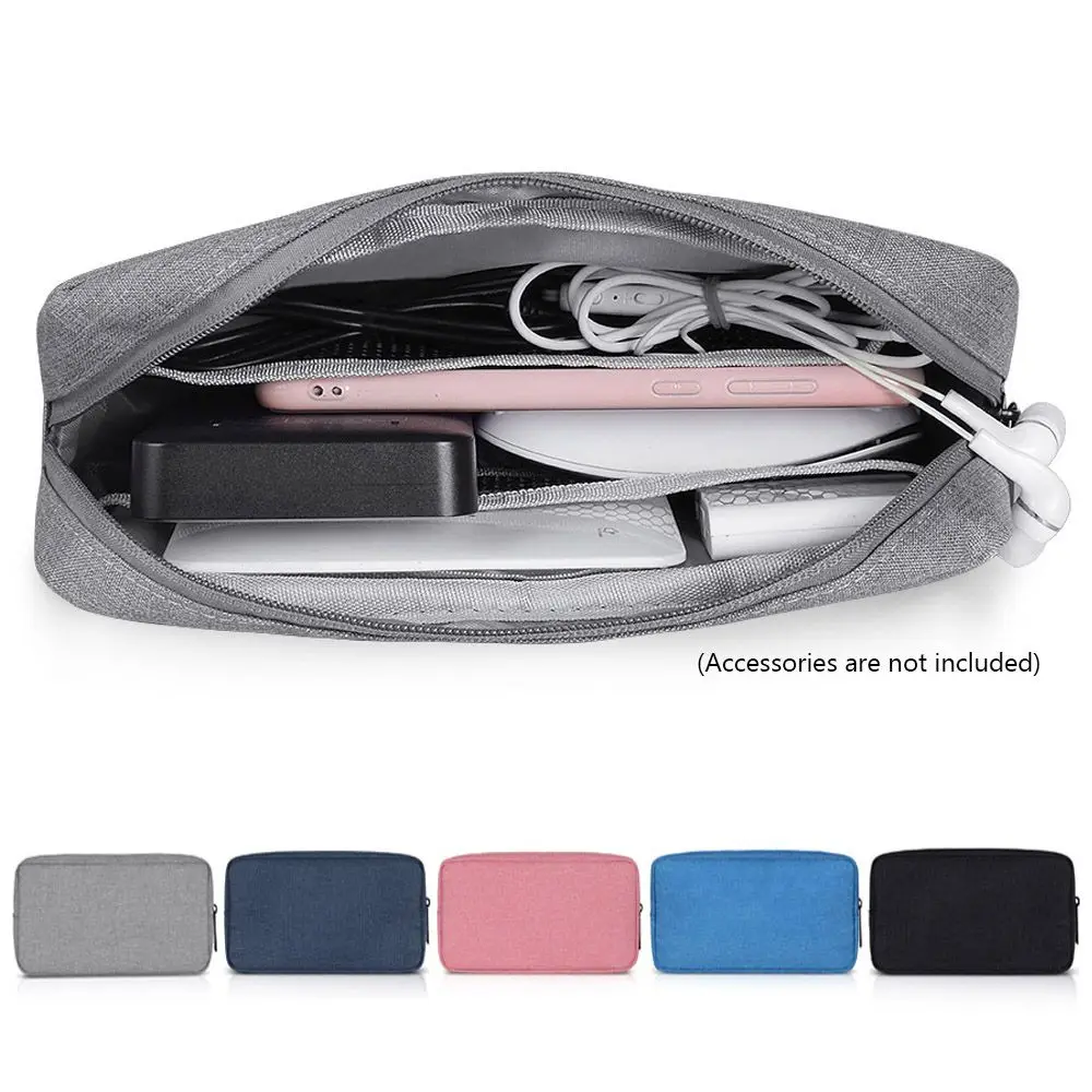 Large Capacity USB Cable Earphone Organizer Digital Accessories Storage Bag Gadget Devices Pouch Makeup Cover thumbnail 2