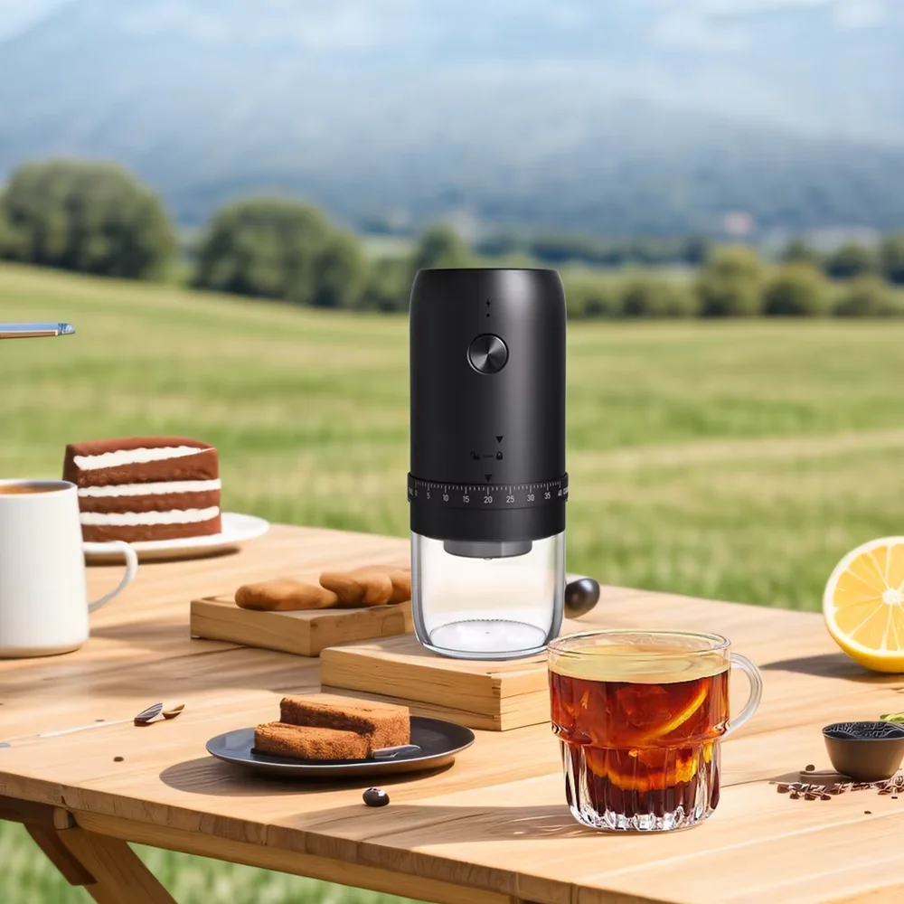 Rechargeable Electric Coffee Grinder 40 Grind Settings 1800mAh Battery Portable Travel Coffee Bean Grinder for Home thumbnail 6