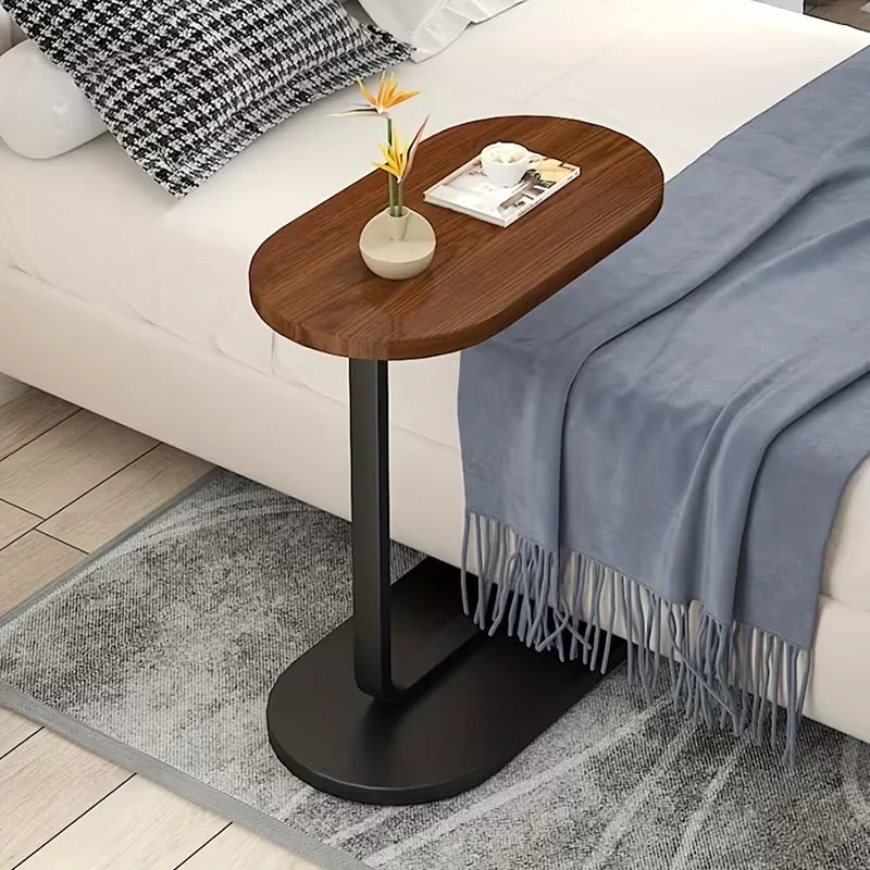 C-Shaped Compact Sofa Side Table End Coffee Laptop Table for Living Room Bedroom Modern Storage Organizer thumbnail 6